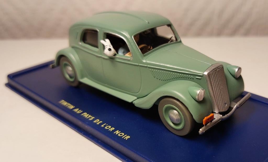 Voiture TINTIN Atlas 1/43 De Lancia Aprilia van de Emir, Verzamelen, Ophalen of Verzenden, Kuifje, Zo goed als nieuw, Beeldje of Figuurtje