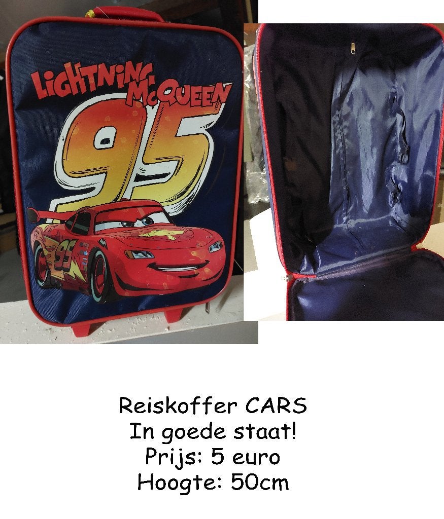 Reiskoffer voor kinderen, Gebruikt, 50 tot 60 cm, Zacht kunststof, Wieltjes