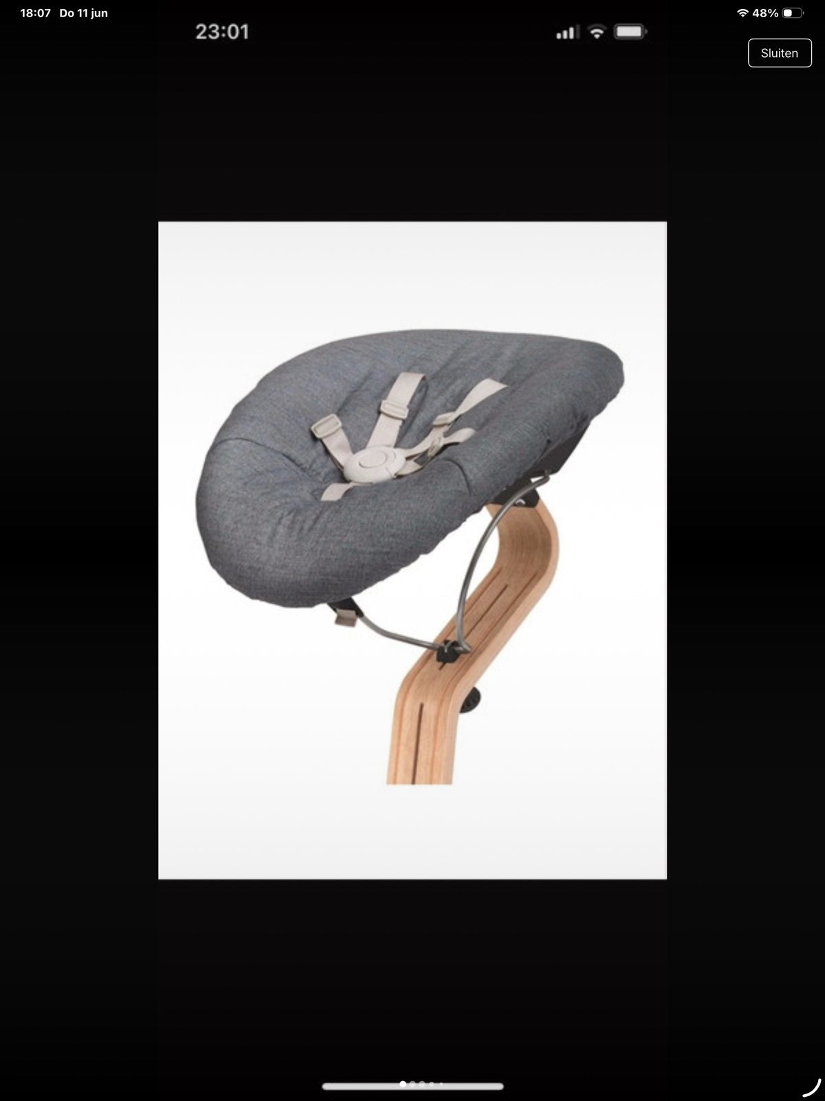 Stokke Nomi newbornset babybase voor kinderstoel, Enfants & Bébés, Chaises pour enfants, Enlèvement, Comme neuf