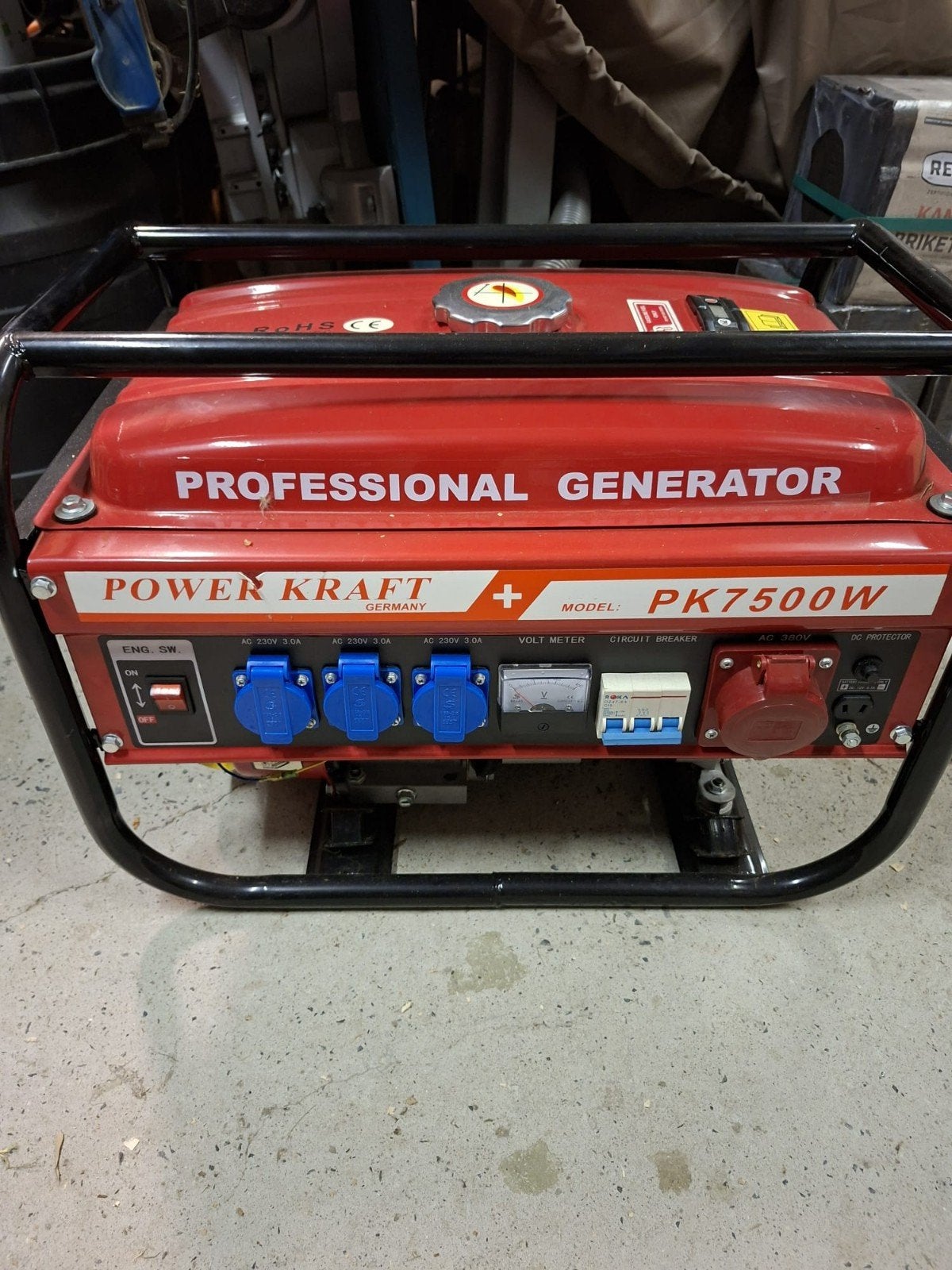 agregaat powermate pk7500 w nieuw, Doe-het-zelf en Bouw, Ophalen, Benzine