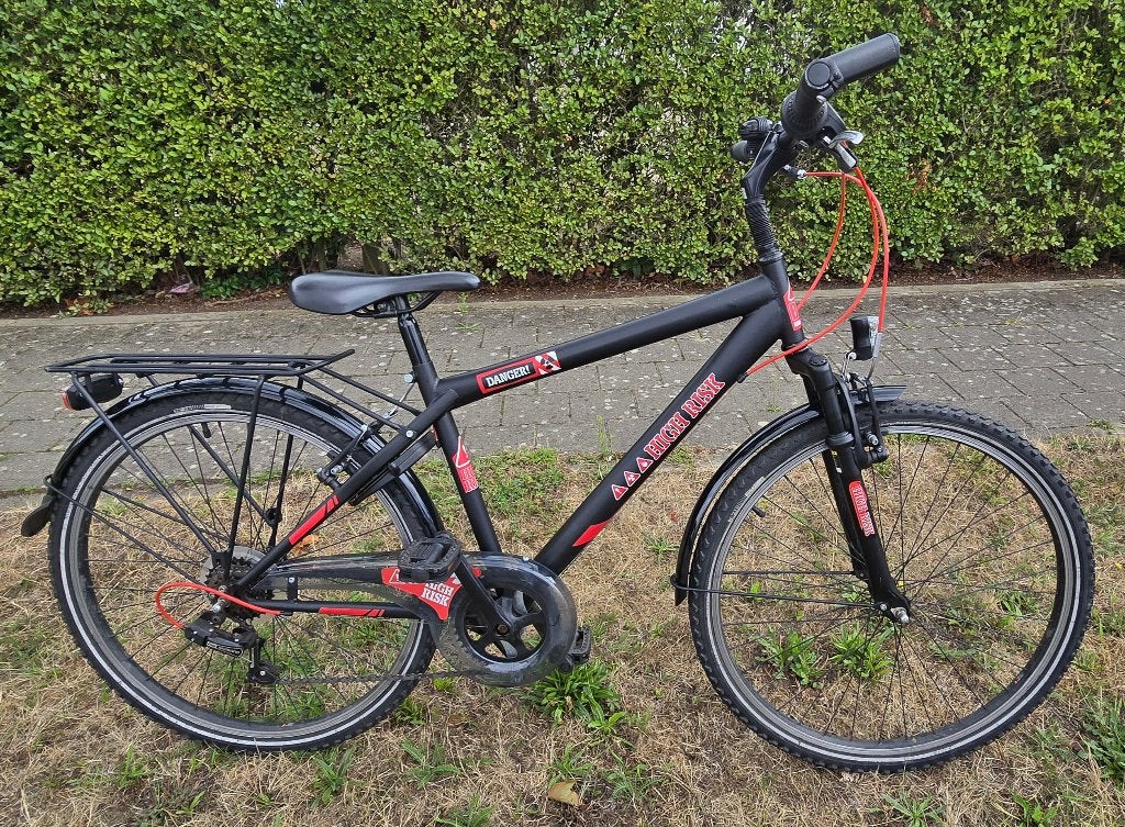 Bike Fun Kids: STOERE KINDERFIETS 26 INCH, Fietsen en Brommers, Velgrem, Zo goed als nieuw, BikeFun Kids (BFK), Handrem