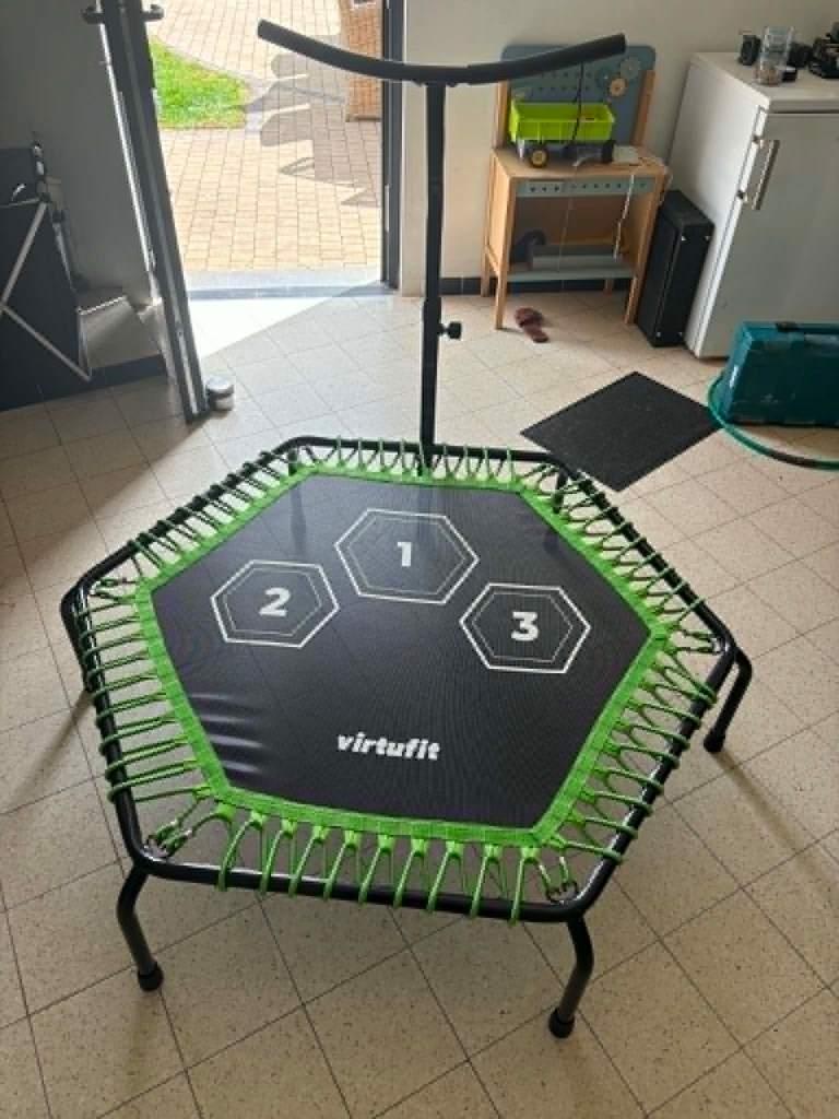 VirtuFit Fitness Trampoline Pro met Handvat - Zwart - 127 cm, Sport en Fitness, Fitnessmaterialen, Ophalen, Nieuw, Benen, Overige typen