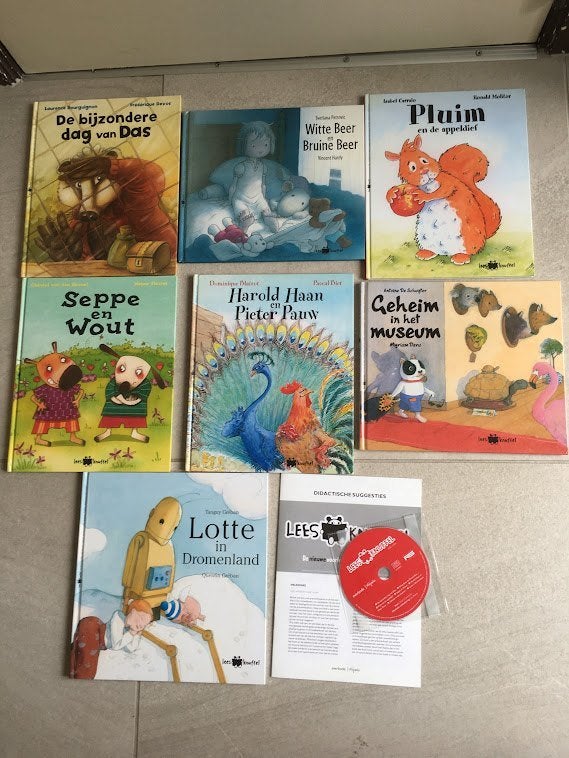 Mooi boekenpakket Averbode leesknuffels met CD Nieuw!, Enlèvement ou Envoi