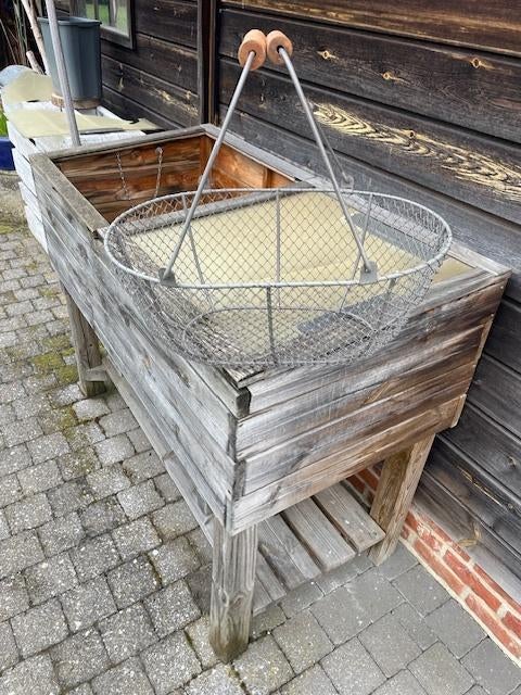 Ijzeren mandje, Ophalen, Overige materialen, Gebruikt, Mand