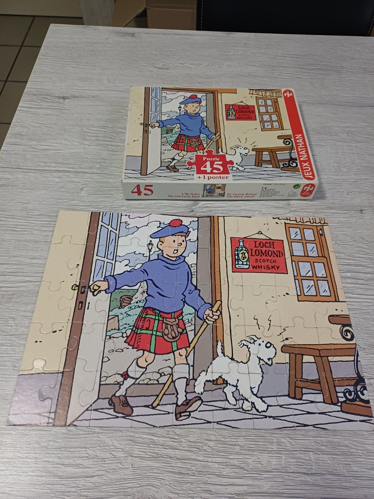 puzzle Tintin, Enlèvement ou Envoi