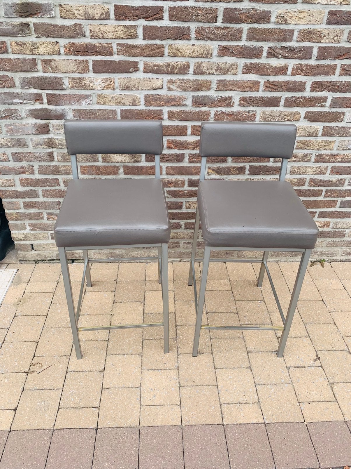 manivelles, 2 tabourets, Enlèvement, Utilisé, Cuir