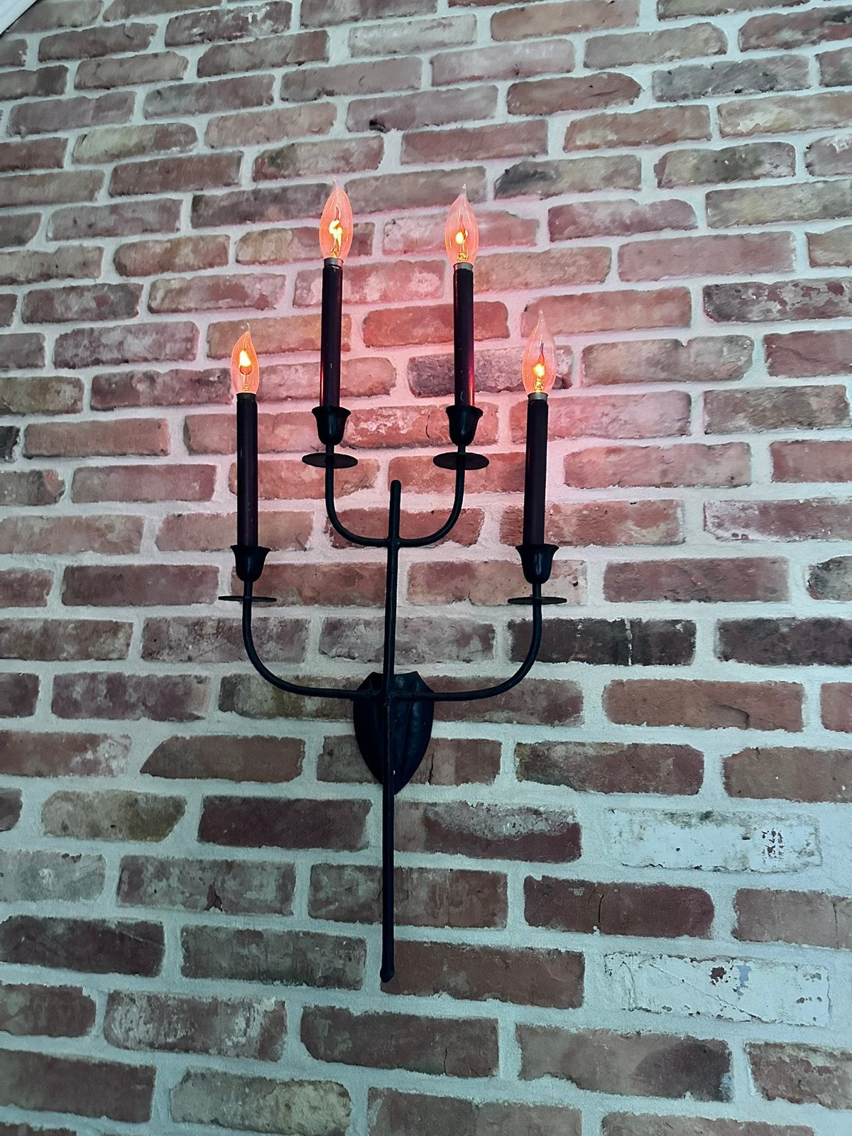 2 Wandkandelaars uit kasteel, Ophalen, Gebruikt, Wandlamp