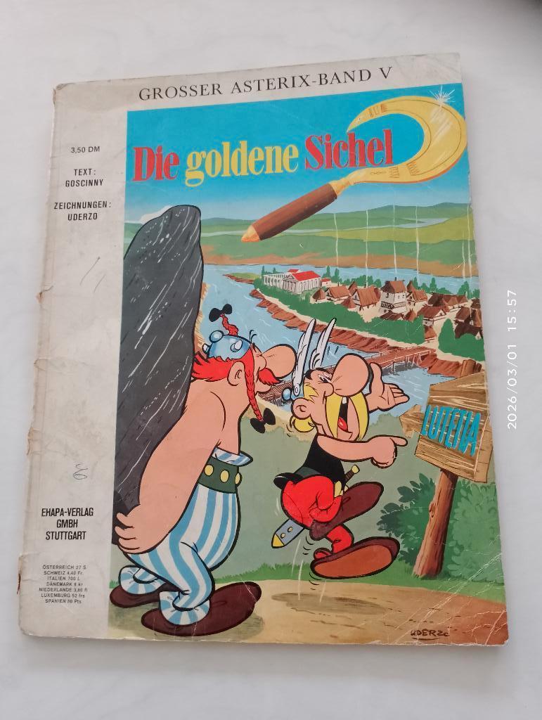 Astérix rétro, vintage, Die goldene sichel, allemand, Enlèvement ou Envoi