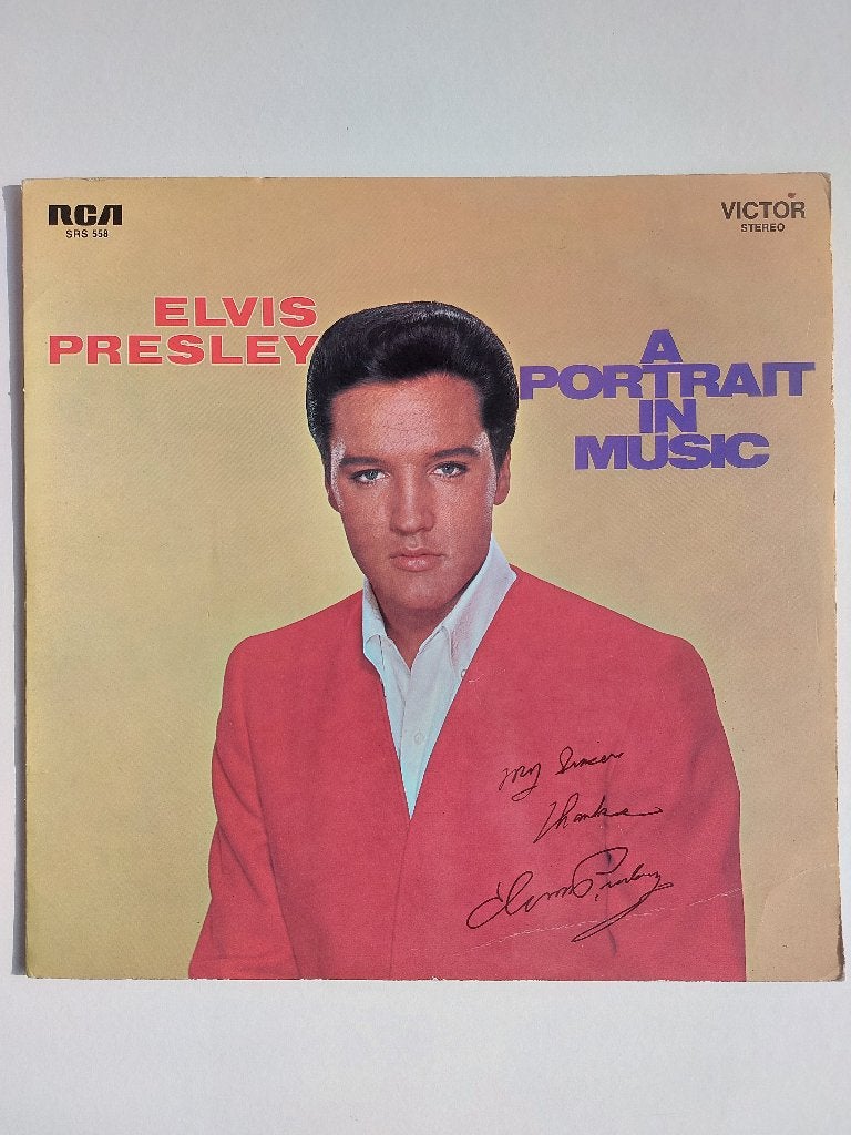 Elvis Presley - A Portrait In Music (1970 - Klaphoes), Cd's en Dvd's, Fotohoes, LP, Gebruikt, Ophalen of Verzenden