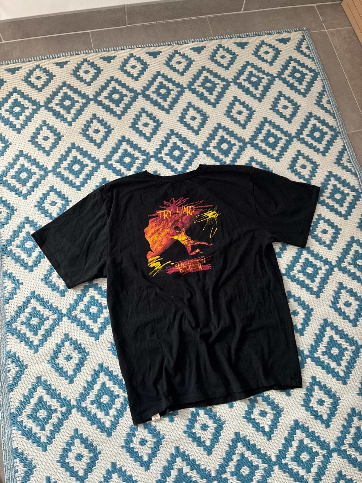 Try Hard Vintage Retro T-shirt, Kleding | Heren, Verzenden, Nieuw, Maat 56/58 (XL), Zwart