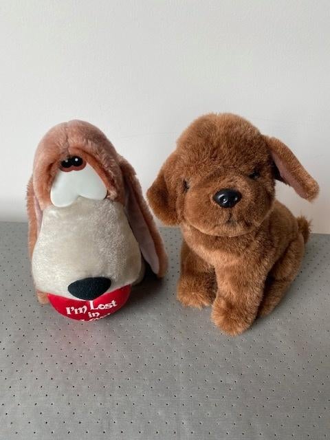 2 pluchen hondjes, Enlèvement, Utilisé, Chien