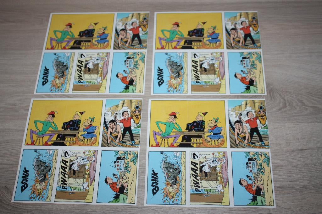 1995 onversneden sticker Suske en Wiske, Enlèvement ou Envoi, Bob et Bobette, Comme neuf, Image, Affiche ou Autocollant