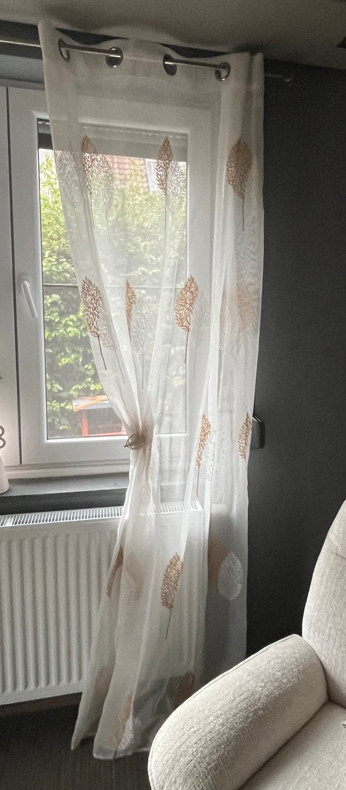 Rideaux voiles avec tringle 140 x 225, Enlèvement, Comme neuf