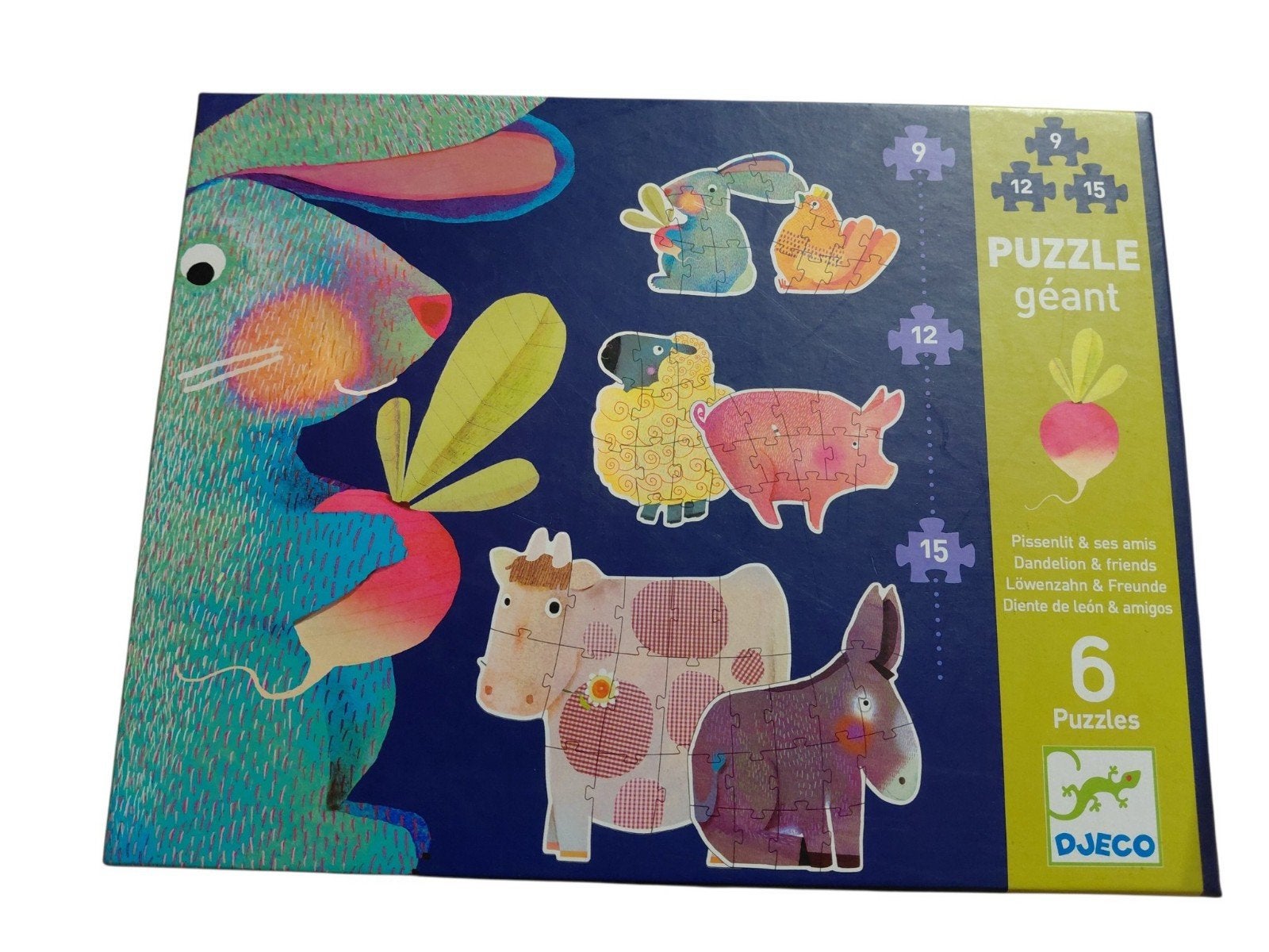Puzzle Djeco géant Pissenlit et ses amis, Enlèvement, Comme neuf