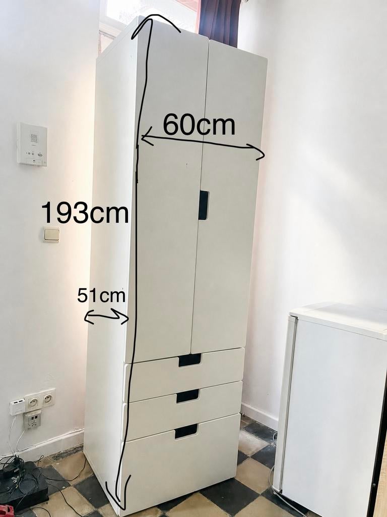 Armoire blanche sobre ikea, Gebruikt, 50 tot 100 cm, 150 tot 200 cm, Moderne