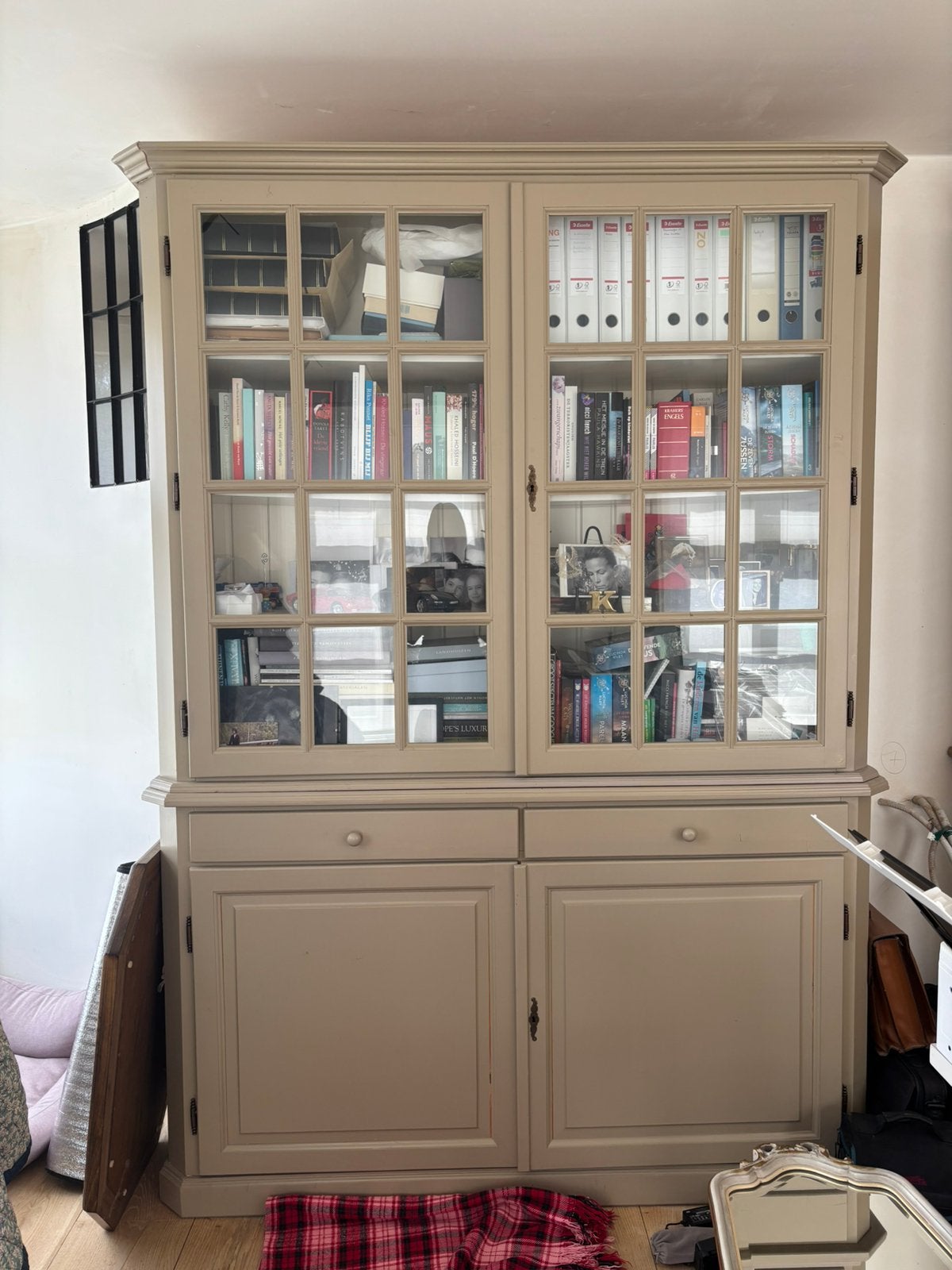 Buffet rural/vitrine, Maison & Meubles, Armoires | Buffets, 25 à 50 cm, Avec tablette(s), 150 à 200 cm, Landelijk
