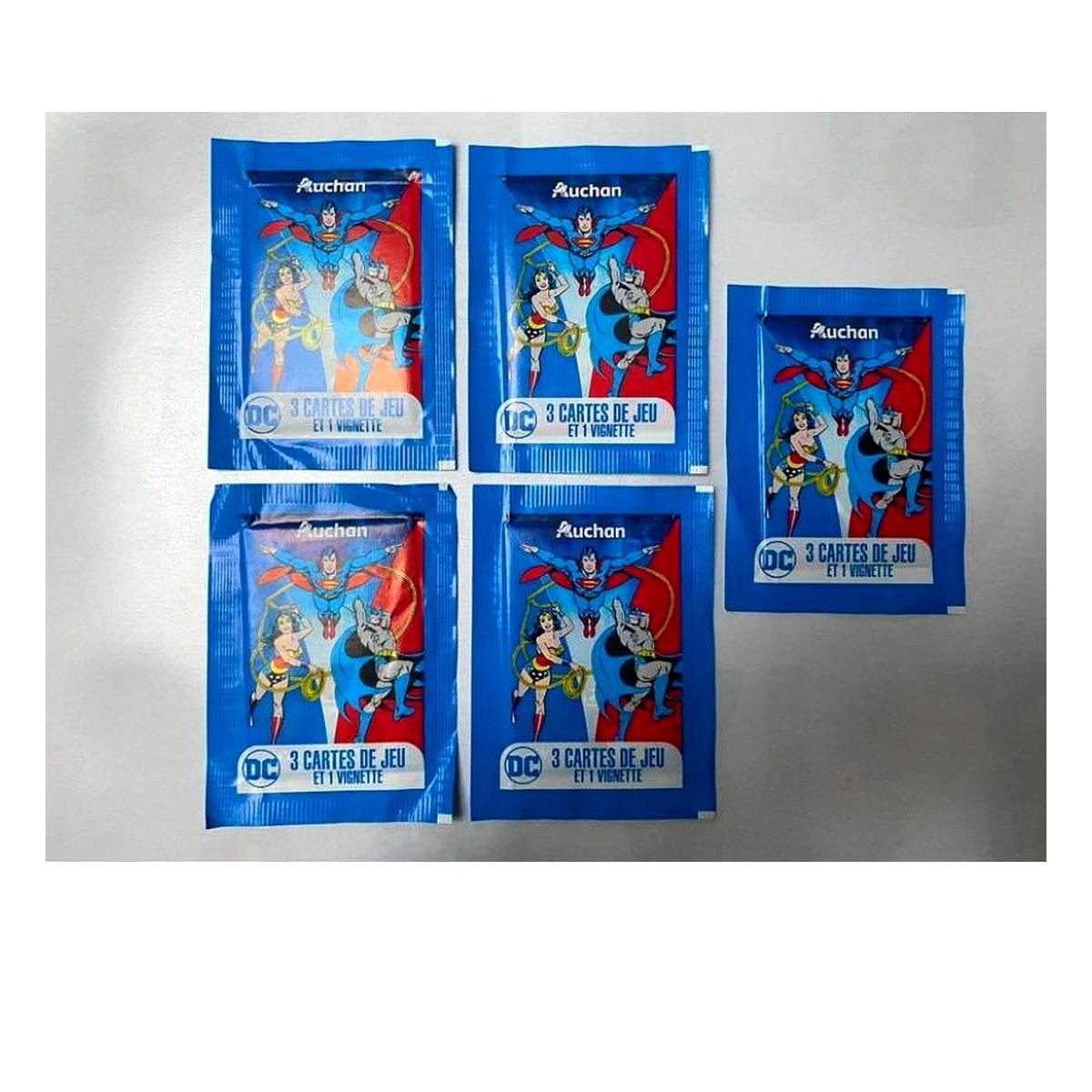 Lot de 5 paquets de cartes Auchan Neufs scellés, Collections, Actions de supermarché, Autres supermarchés, Enlèvement ou Envoi