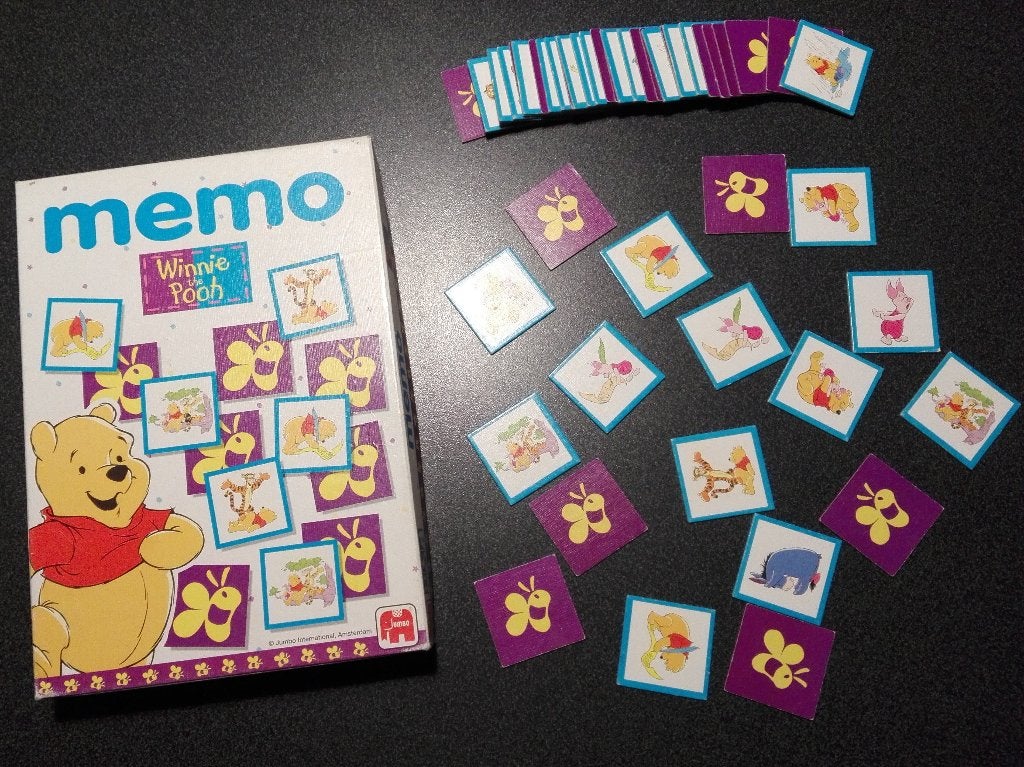 Memory Winnie  the Pooh, Hobby en Vrije tijd, Gezelschapsspellen | Kaartspellen, Een of twee spelers, Ophalen of Verzenden, Gebruikt