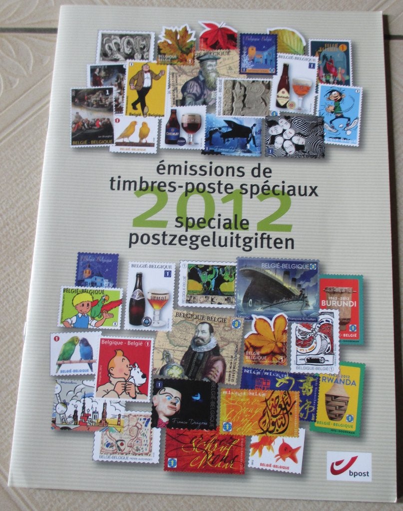 postzegelboek bpost 2012, Ophalen of Verzenden, Postfris, Overig, Postzegelboek