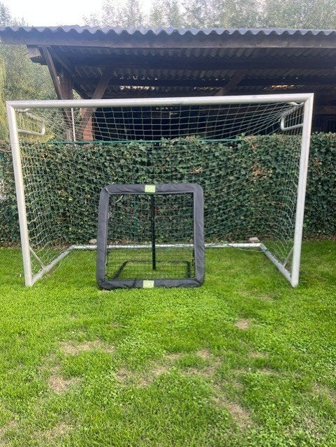 Calzio voetbalgoal + Exit rebounder, Sport en Fitness, Ophalen, Gebruikt