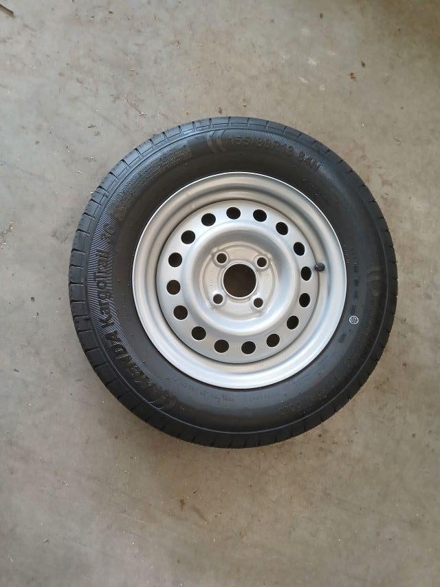 Nouvelles roues de remorque 155/80R13, Enlèvement, Neuf