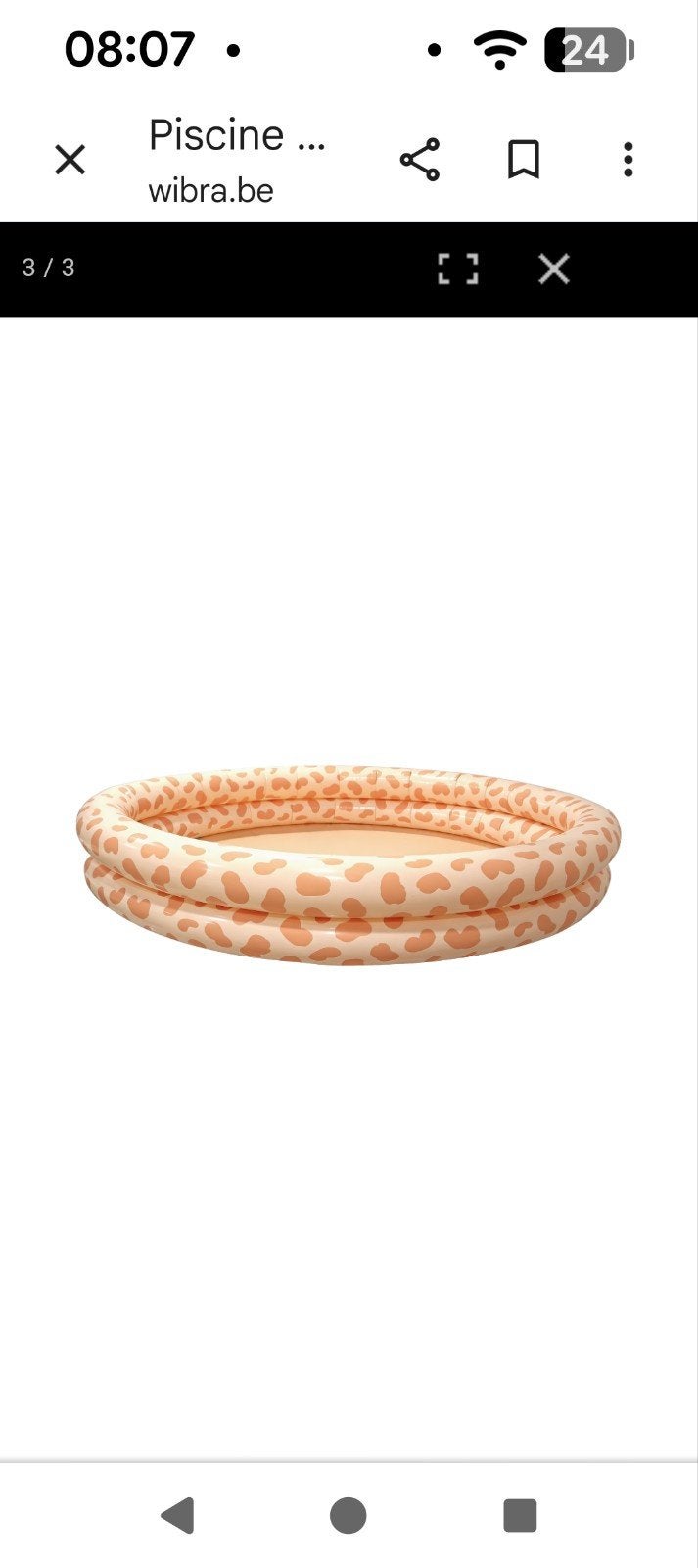 Piscine gonflable. Orange et beige. 152 cm de diamètre, Jardin & Terrasse, Piscines, Enlèvement, Piscine gonflable