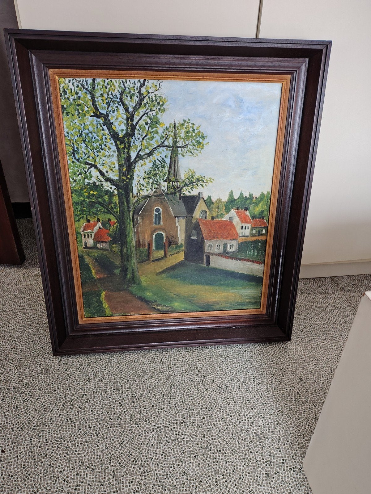 vlassenbroekskerkje, Antiek en Kunst, Kunst | Schilderijen | Klassiek, Ophalen, Doek