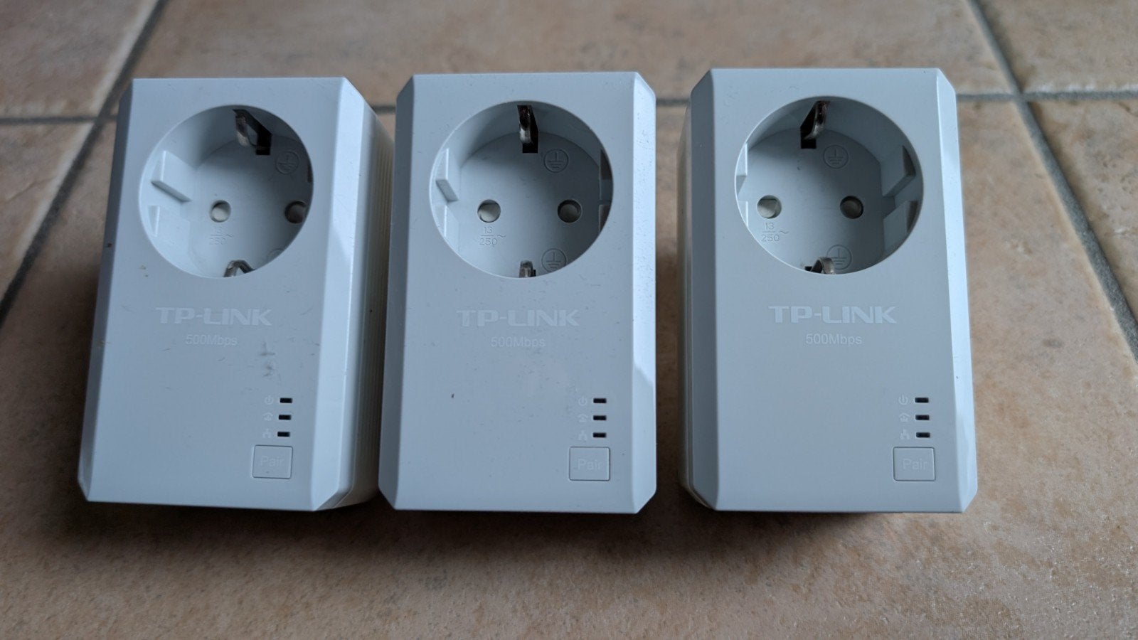 3 Powerline adapters TP-Link AV500, Computers en Software, Ophalen of Verzenden, Gebruikt, TP link