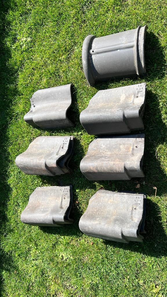 Oude Pottelbergse Pan 451 gevelpan en vorst, Ophalen, Steen of Klei, Blauw, Nieuw