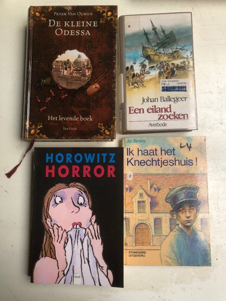 Jeugdboeken - Horowitz / Van Olmen / Ballegeer / Briels, Boeken, Ophalen of Verzenden, Gelezen, Anthony Horowitz, Fictie