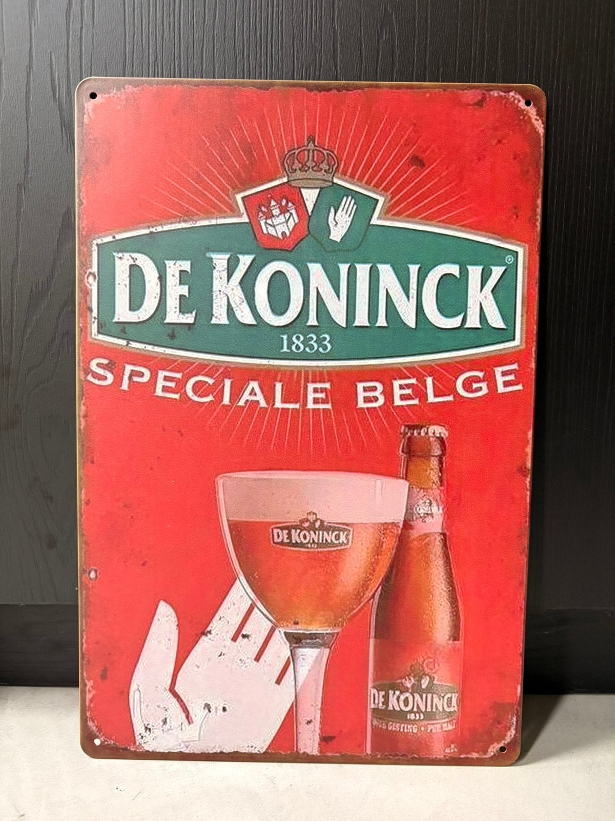Reclamebord De Koninck, Verzamelen, Biermerken, Ophalen of Verzenden, Nieuw, Reclamebord, Plaat of Schild, De Koninck