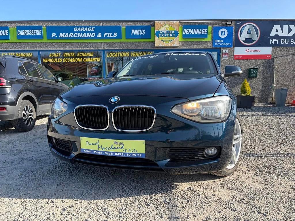 BMW 1 Serie (bj 2014), Auto's, Gebruikt, 1600 cc, Zwart, Bedrijf