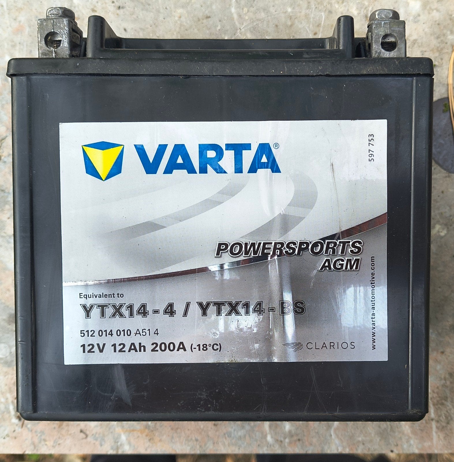 Varta 12v batterij, Ophalen of Verzenden