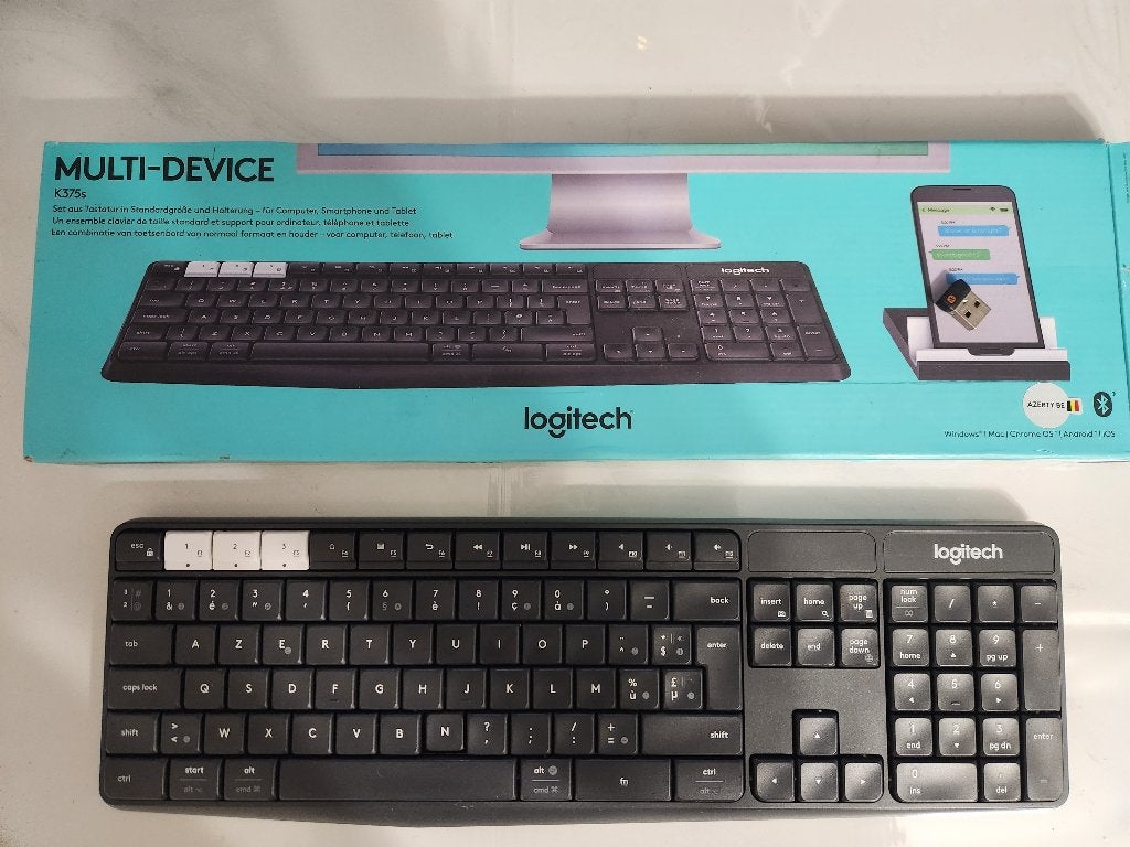 Logitech K375s Multi-Device Wireless Keyboard, Logitech G, Enlèvement ou Envoi, Azerty, Utilisé