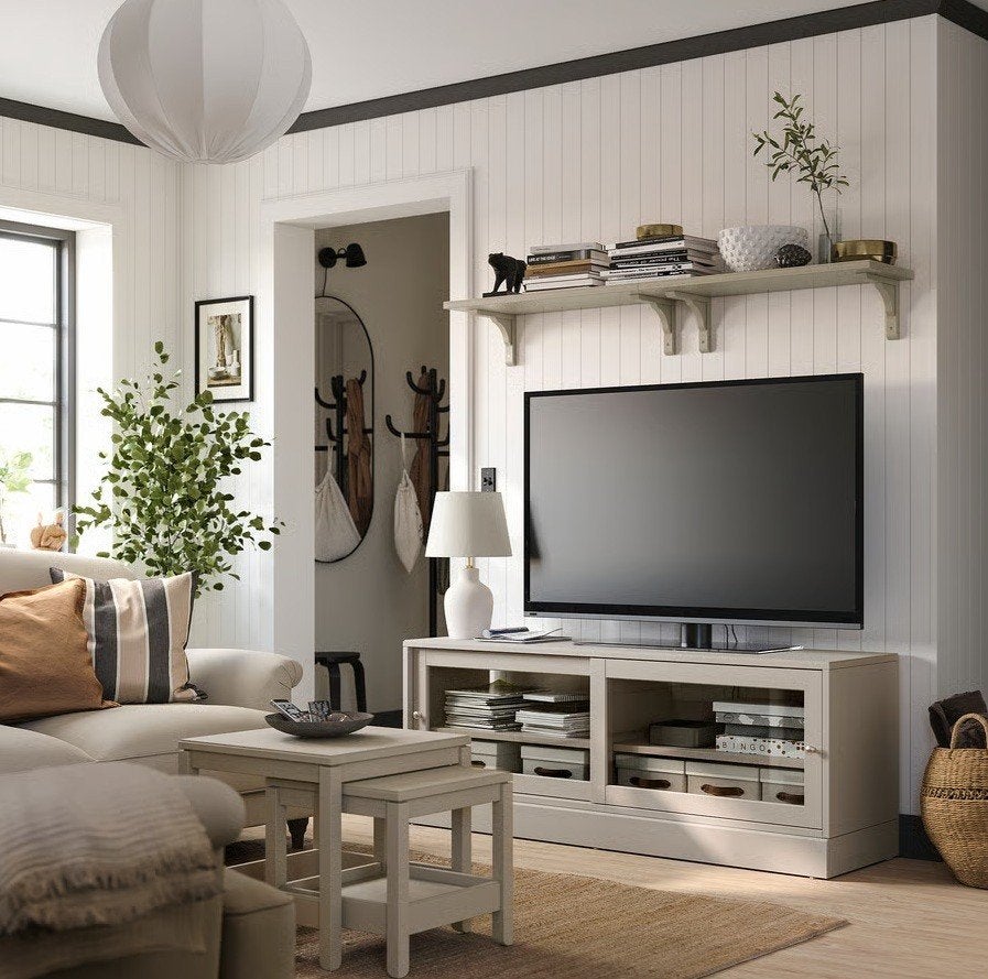 IKEA HAVSTA salonset kleur : GRIJS – Zo goed als nieuw !!, Enlèvement, Comme neuf, Bois