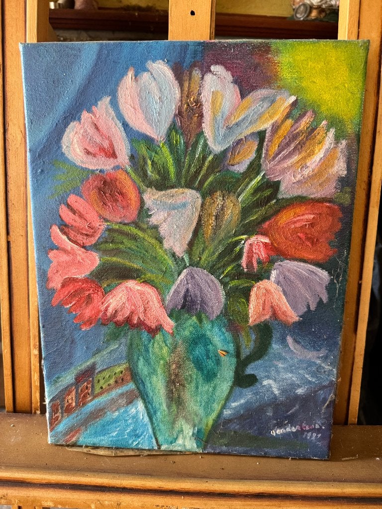 Schilderij bloemen, Ophalen, Bloemen
