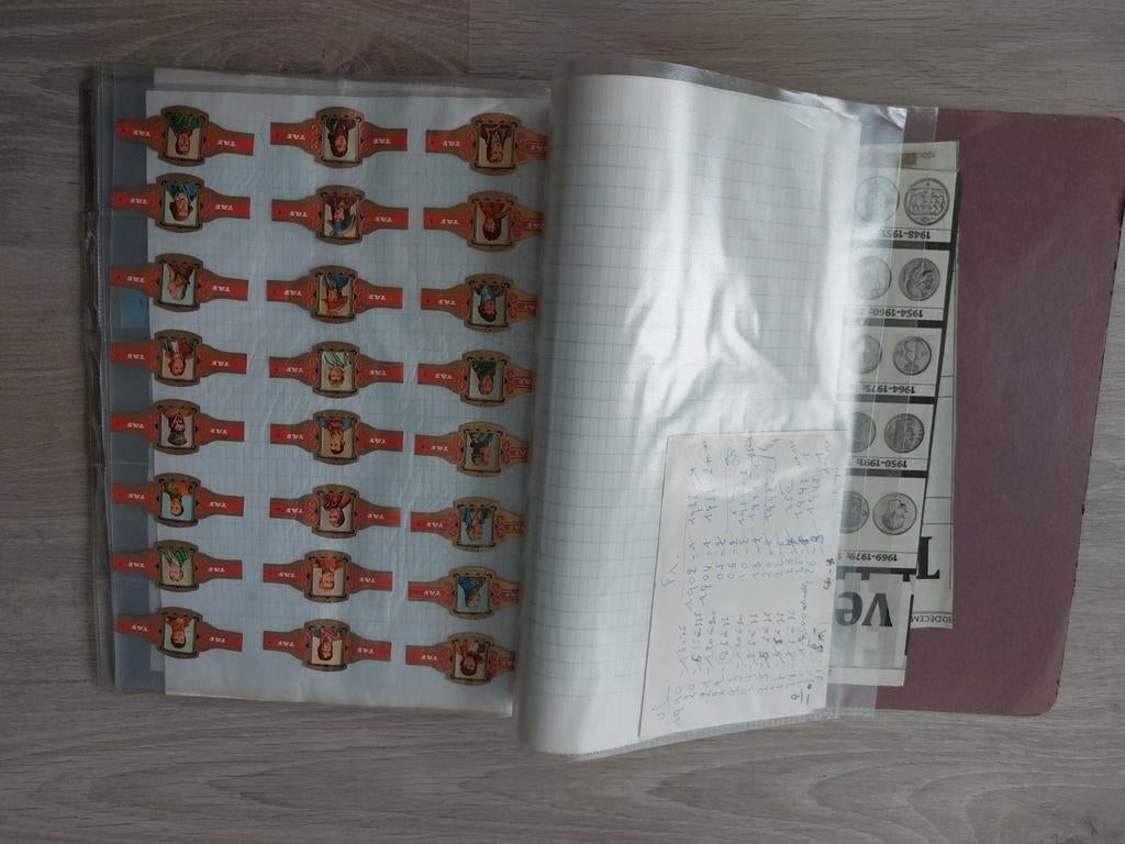 Album oude sigarenbandjes, Ophalen, Sigarenbandjes