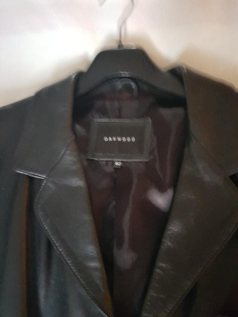 Zwarte lederen herenjas Oakwood, Kleding | Heren, Ophalen, Oakwood, Zwart, Nieuw