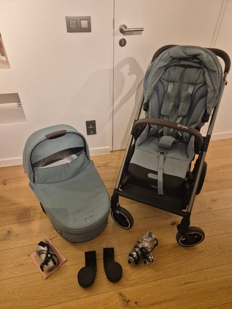 Cybex Balios S Lux buggy + S Lux reiswieg + accessoires, Gebruikt, Combiwagen, Met reiswieg, Ophalen