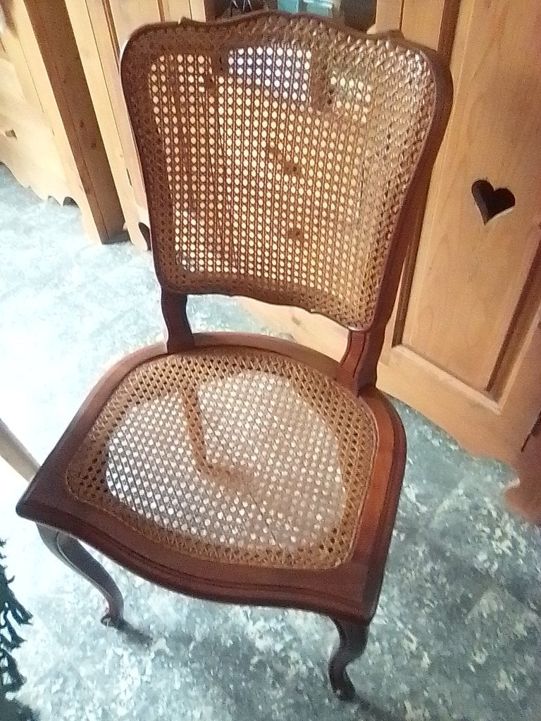 chaises cannées en merisier, Bois, Comme neuf, Brun, Enlèvement
