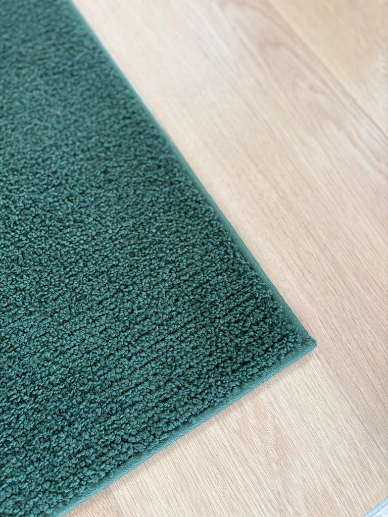 vloerkleed Ikea Sporup groen 133x195cm, Huis en Inrichting, Stoffering | Vloerbedekking, Ophalen, Zo goed als nieuw, Groen