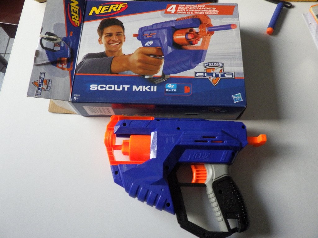 Nerf geweren, Ophalen, Gebruikt