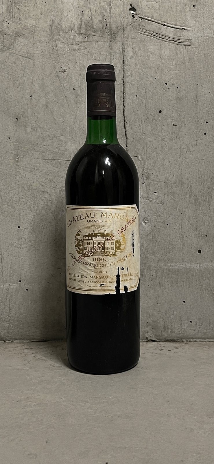 Château Margaux 1980 – Premier Grand Cru Classé, Verzamelen, Wijnen, Ophalen, Zo goed als nieuw
