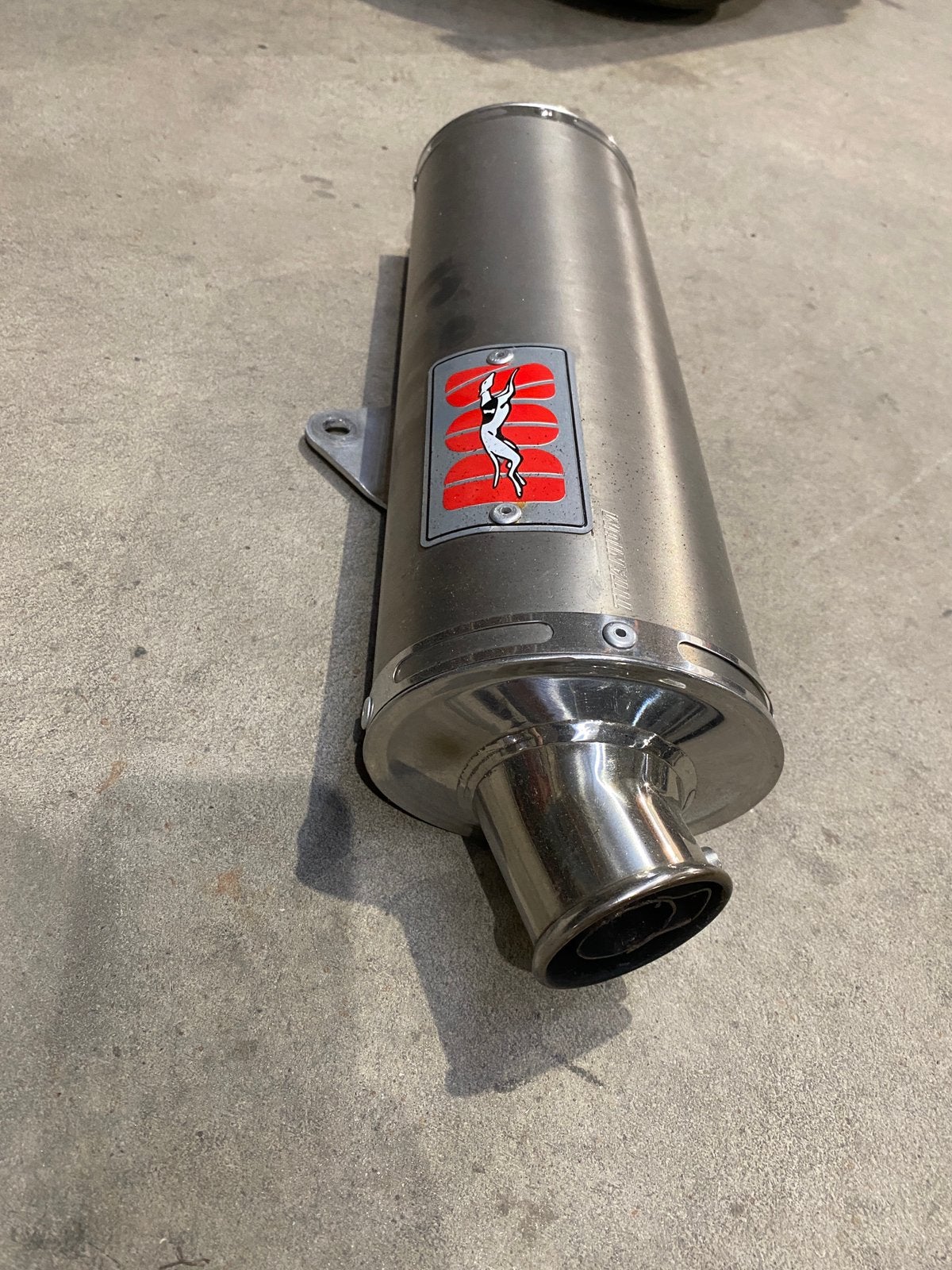 Suzuki gsxr einddemper uitlaat titanium, Ophalen of Verzenden