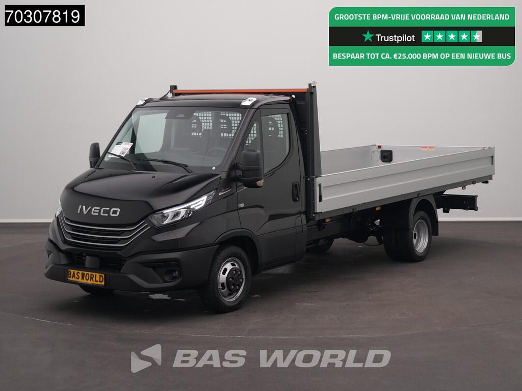 Iveco Daily 35C21 3.0L Automaat Open Laadbak 210PK Dubbelluc, Auto's, Stof, Euro 6, 4 cilinders, Iveco