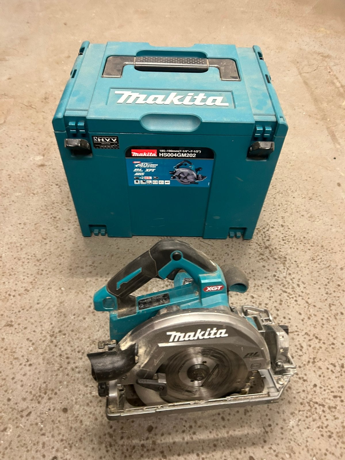 Makita afkortzaag batterijen 40v, Doe-het-zelf en Bouw, Gereedschap | Zaagmachines, Ophalen, Zo goed als nieuw, Afkortzaag
