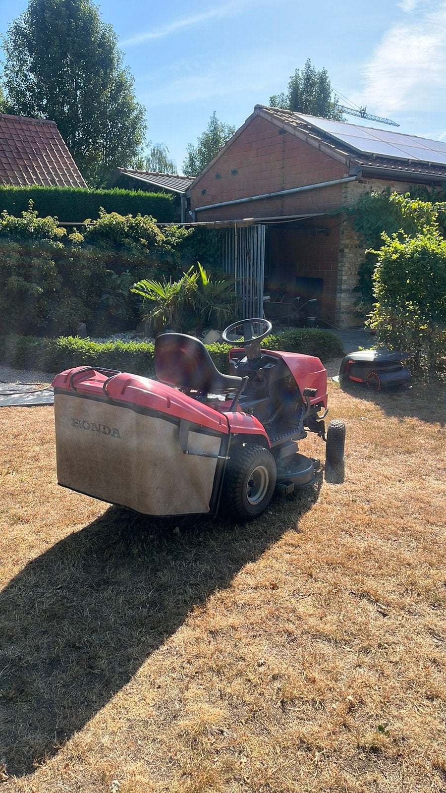 Honda zitmaaier, Tuin en Terras, Zitmaaiers, Ophalen, Gebruikt, Elektrische starter, 90 tot 120 cm