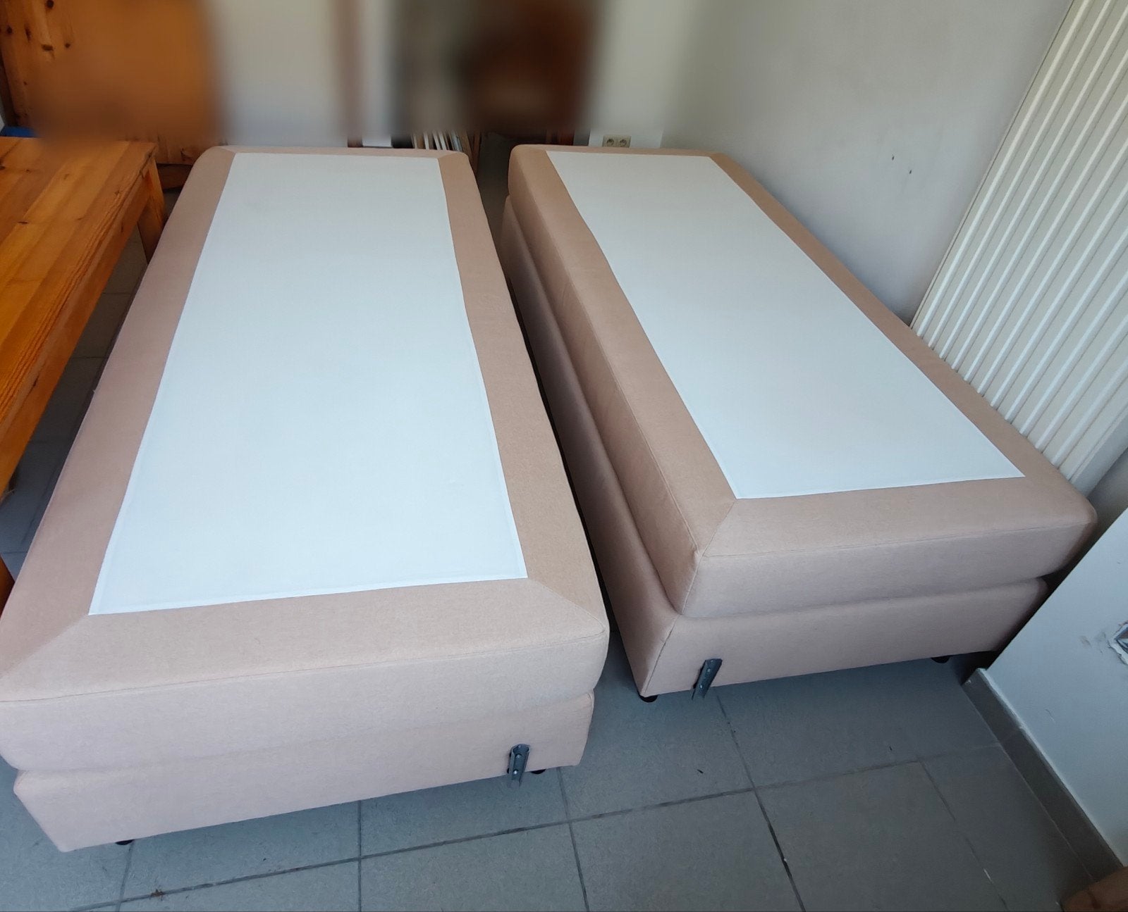 2 lits single box spring parfait etat, Maison & Meubles, Chambre à coucher | Lits boxsprings, Enlèvement