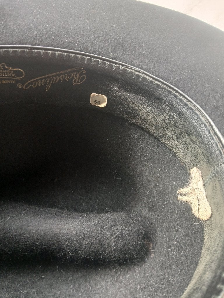 2 oude Borsalino hoeden – Alessandria – samen te koop, Borsalino, Hoed, Ophalen of Verzenden, 57 cm (M, 7⅛ inch) of minder
