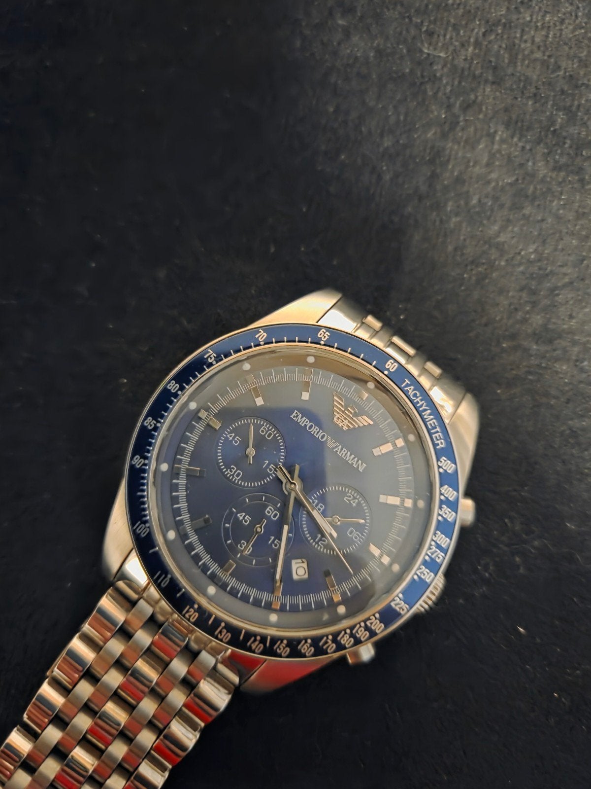 emporio armani speedmaster, Bijoux, Sacs & Beauté, Montres | Hommes, Montre-bracelet, Autres marques, Enlèvement, Acier